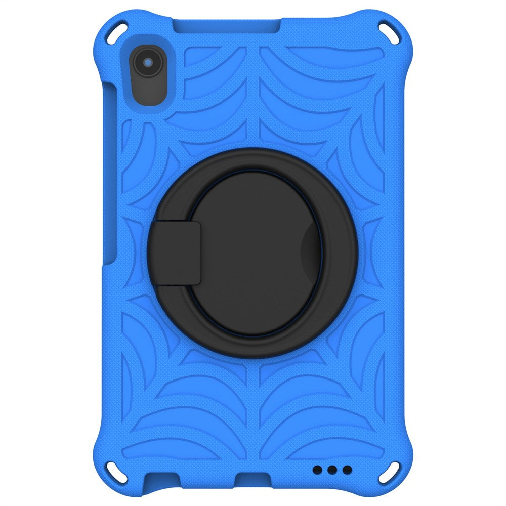 For Lenovo Tab M8 TB-8505/TB-8705/TB-8506 (2021) Shockproof EVA Case Anti-Scratch Protective Cover Kickstand Tablet Case with Shoulder Strap - Blue