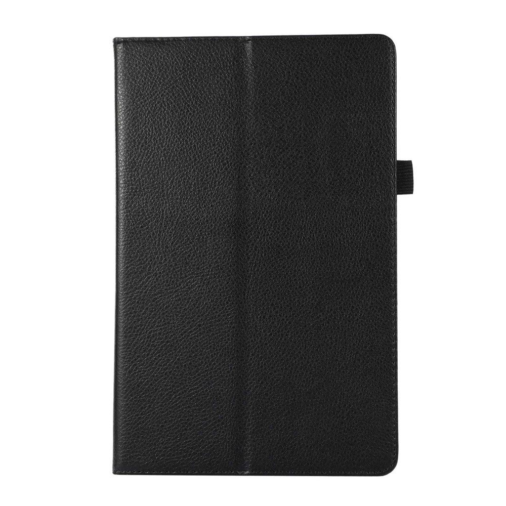 Shockproof Case for Lenovo Tab M10 Plus (3rd Gen) / Xiaoxin Pad 2022 10.6 inch Litchi Texture PU Leather Folio Flip Cover Folding Stand Tablet Case - Black