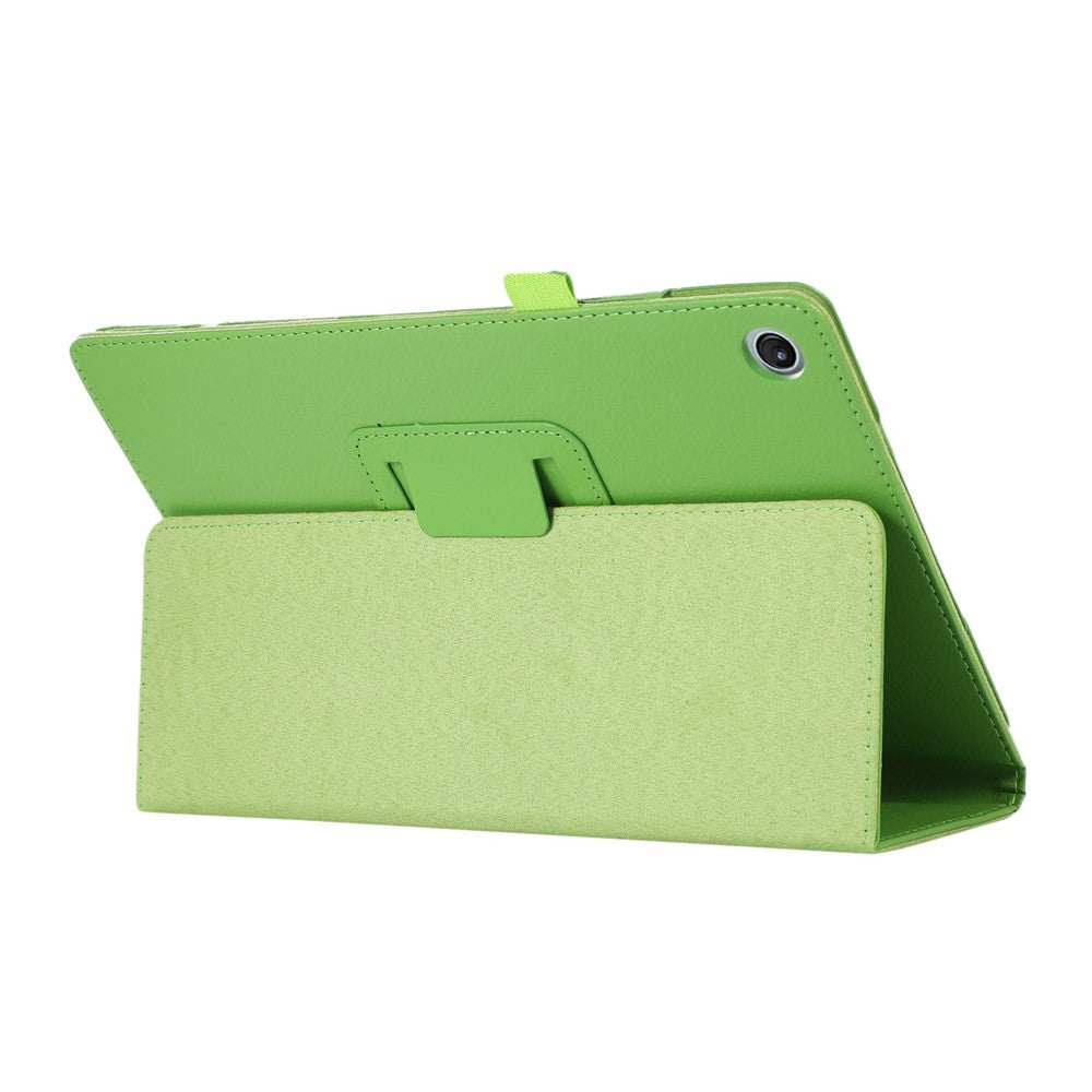 Shockproof Case for Lenovo Tab M10 Plus (3rd Gen) / Xiaoxin Pad 2022 10.6 inch Litchi Texture PU Leather Folio Flip Cover Folding Stand Tablet Case - Green