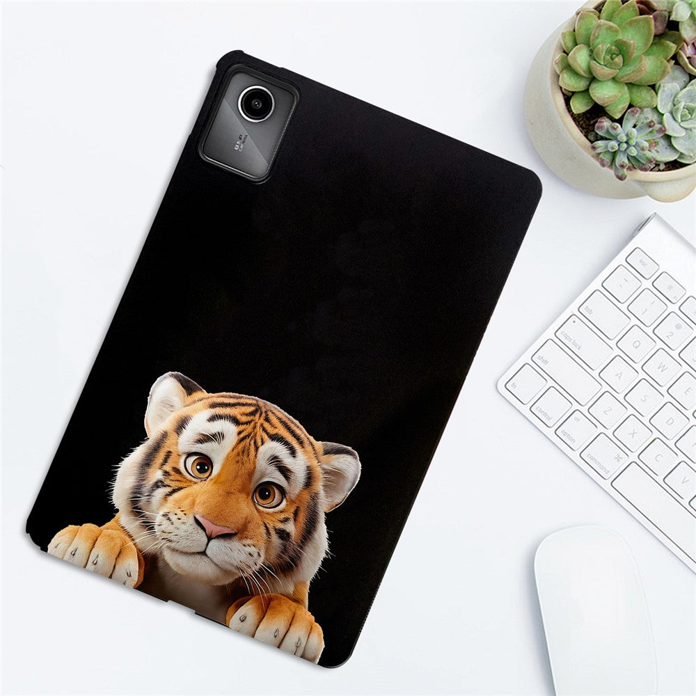 For Lenovo Tab M11 Case Pattern Printing Slim TPU Tablet Protective Cover - Little Tiger