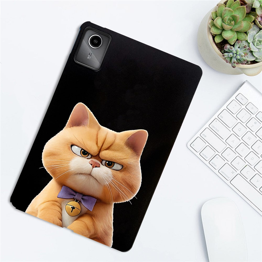 For Lenovo Tab M11 Case Pattern Printing Slim TPU Tablet Protective Cover - Garfield Cat