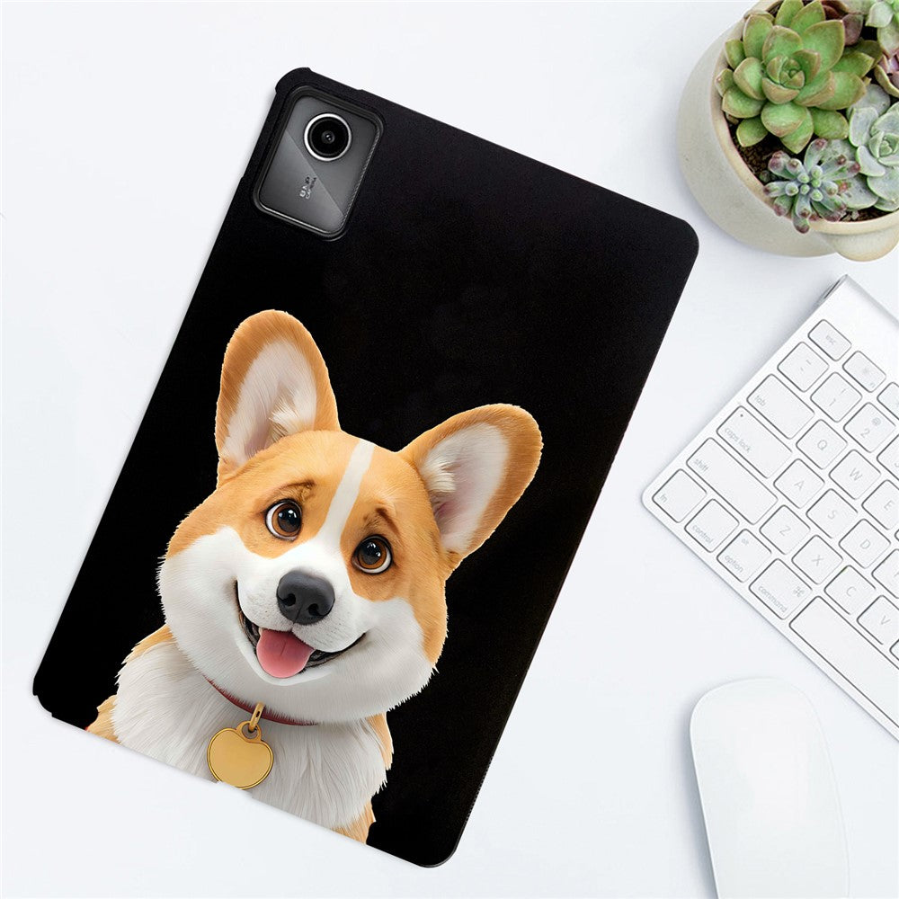 For Lenovo Tab M11 Case Pattern Printing Slim TPU Tablet Protective Cover - Corgi