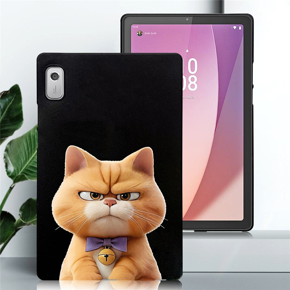 For Lenovo Tab M9 Case Pattern Printing Slim TPU Tablet Protective Cover - Garfield Cat