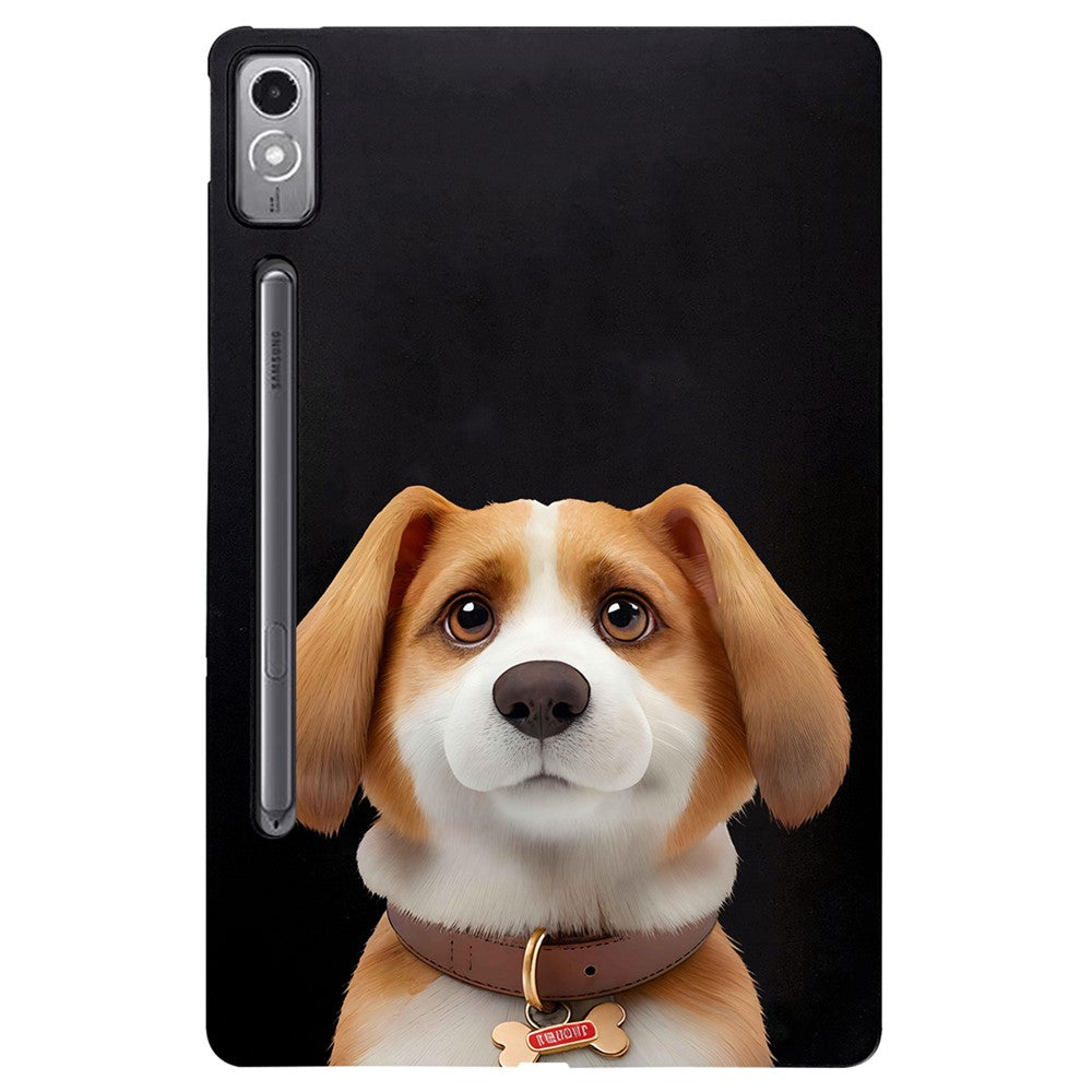 For Lenovo Tab P12 Case Pattern Printing Slim TPU Tablet Protective Cover - Harrier Beagle