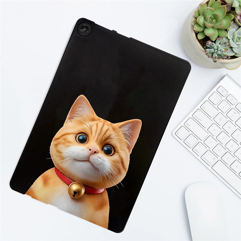 For Lenovo Tab M10 (Gen 3) Case Pattern Printing Slim TPU Tablet Protective Cover - Shorthair Cat