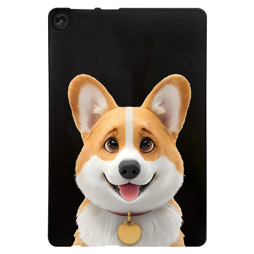 For Lenovo Tab M10 (Gen 3) Case Pattern Printing Slim TPU Tablet Protective Cover - Corgi