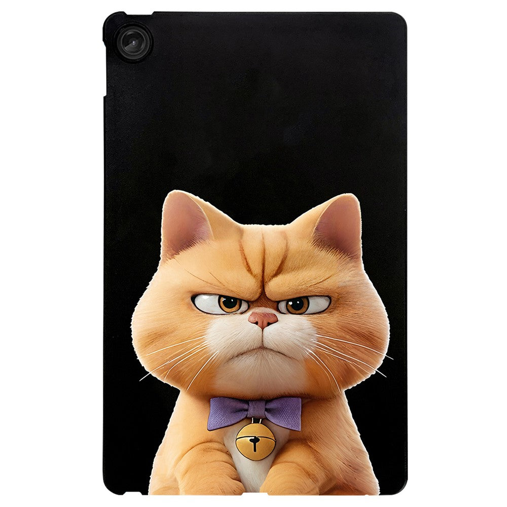 For Lenovo Tab M10 Plus (3rd Gen) Case Pattern Printing Slim TPU Tablet Protective Cover - Garfield Cat