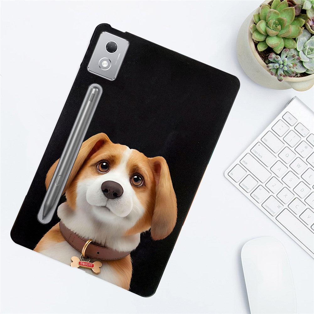 For Lenovo Tab P12 Pro 12.7 2025  /  Xiaoxin Pad Pro 12.7 (2025) Case Pattern Printing Slim TPU Tablet Protective Cover - Harrier Beagle