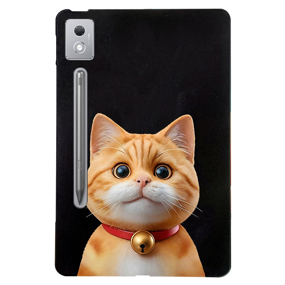For Lenovo Tab P12 Pro 12.7 2025  /  Xiaoxin Pad Pro 12.7 (2025) Case Pattern Printing Slim TPU Tablet Protective Cover - Shorthair Cat