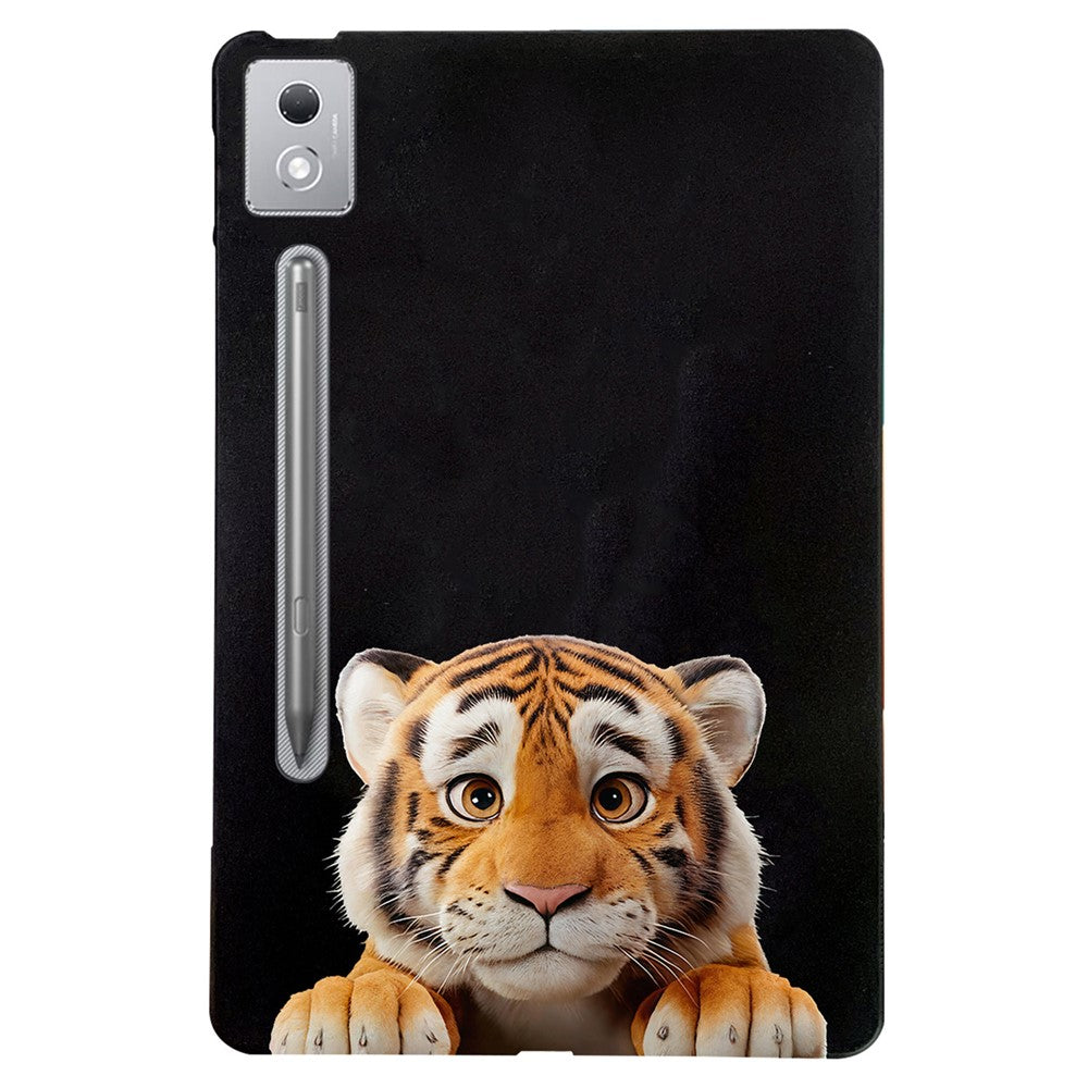 For Lenovo Tab P12 Pro 12.7 2025  /  Xiaoxin Pad Pro 12.7 (2025) Case Pattern Printing Slim TPU Tablet Protective Cover - Little Tiger