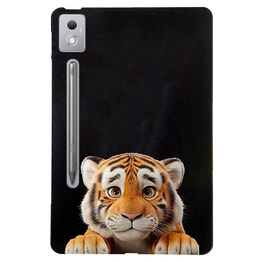 For Lenovo Tab P12 Pro 12.7 2025  /  Xiaoxin Pad Pro 12.7 (2025) Case Pattern Printing Slim TPU Tablet Protective Cover - Little Tiger