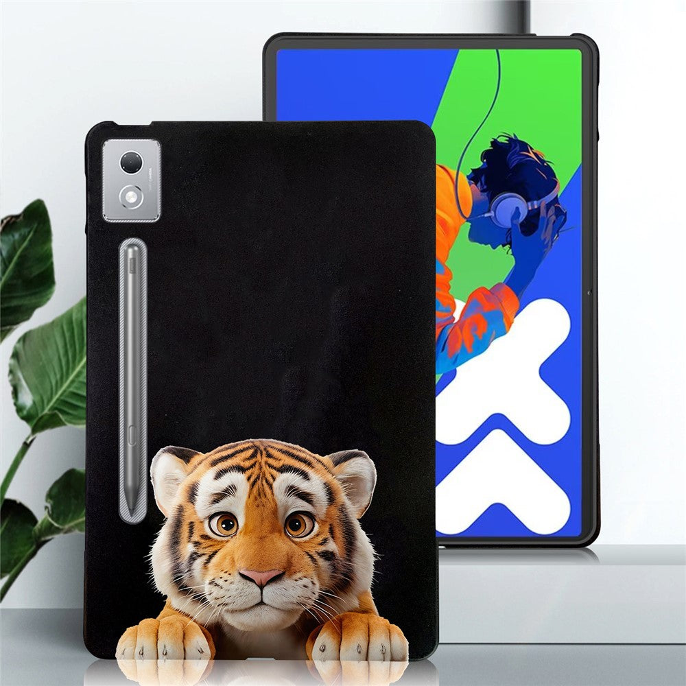 For Lenovo Tab P12 Pro 12.7 2025  /  Xiaoxin Pad Pro 12.7 (2025) Case Pattern Printing Slim TPU Tablet Protective Cover - Little Tiger