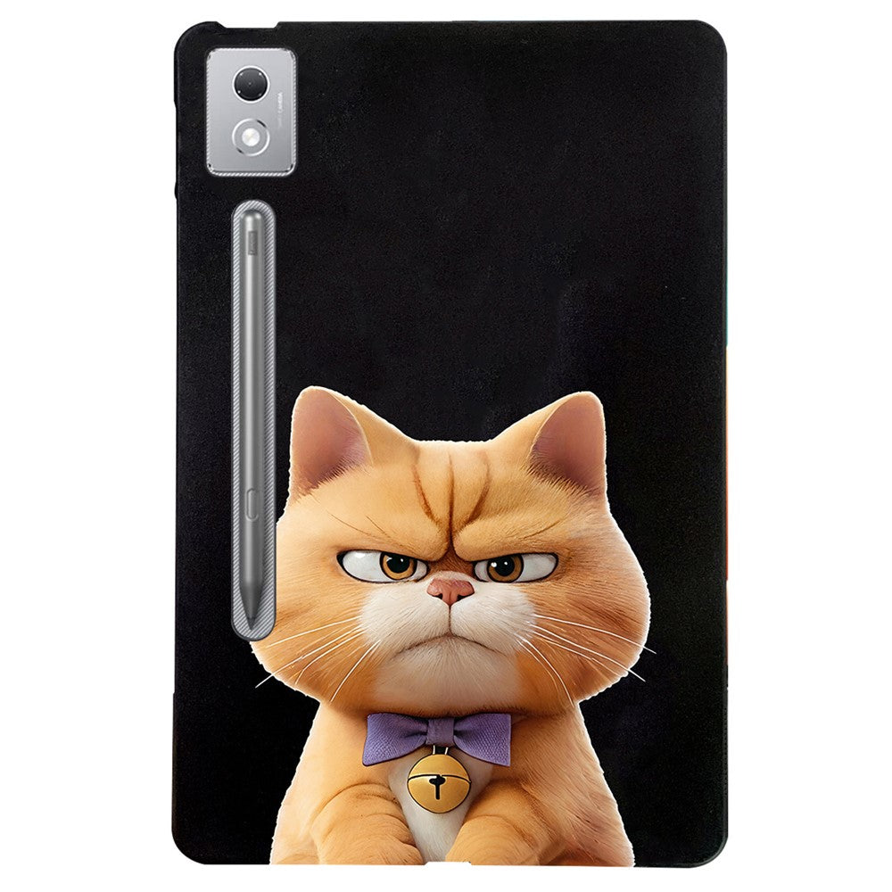 For Lenovo Tab P12 Pro 12.7 2025  /  Xiaoxin Pad Pro 12.7 (2025) Case Pattern Printing Slim TPU Tablet Protective Cover - Garfield Cat