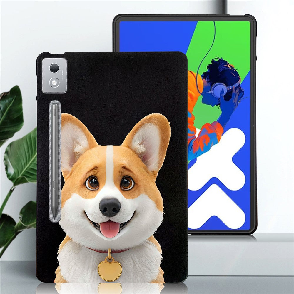 For Lenovo Tab P12 Pro 12.7 2025  /  Xiaoxin Pad Pro 12.7 (2025) Case Pattern Printing Slim TPU Tablet Protective Cover - Corgi