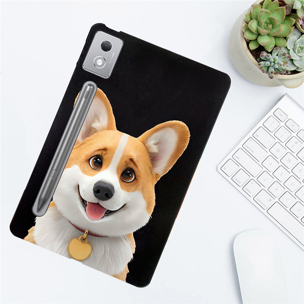 For Lenovo Tab P12 Pro 12.7 2025  /  Xiaoxin Pad Pro 12.7 (2025) Case Pattern Printing Slim TPU Tablet Protective Cover - Corgi