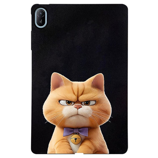 For Huawei MatePad SE 11 Case Pattern Printing Slim TPU Tablet Protective Cover - Garfield Cat