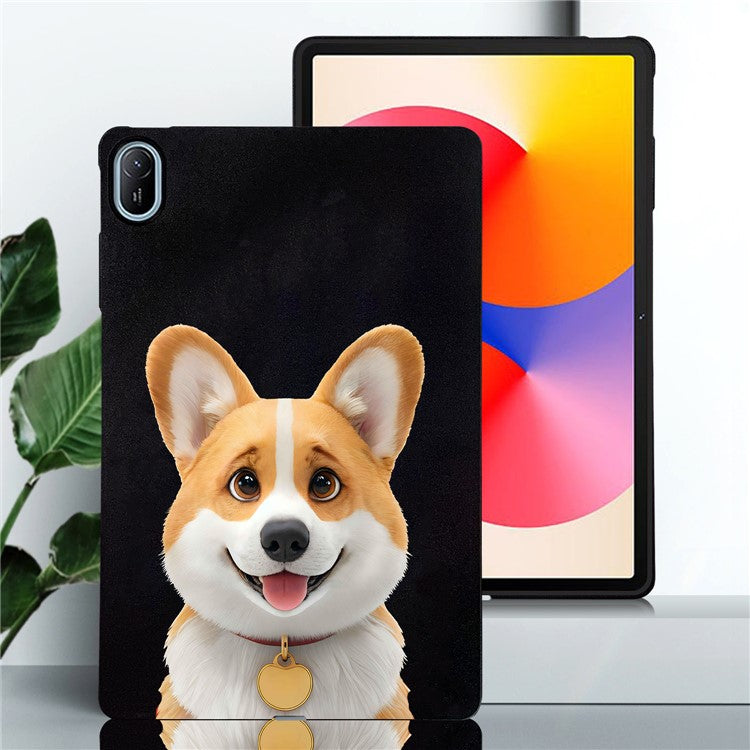 For Huawei MatePad SE 11 Case Pattern Printing Slim TPU Tablet Protective Cover - Corgi