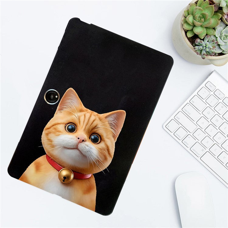 TPU Case For Oppo Pad Neo  /  Pad Air 2  /  OnePlus Pad Go Pattern Printing Slim Tablet Protective Cover - Shorthair Cat