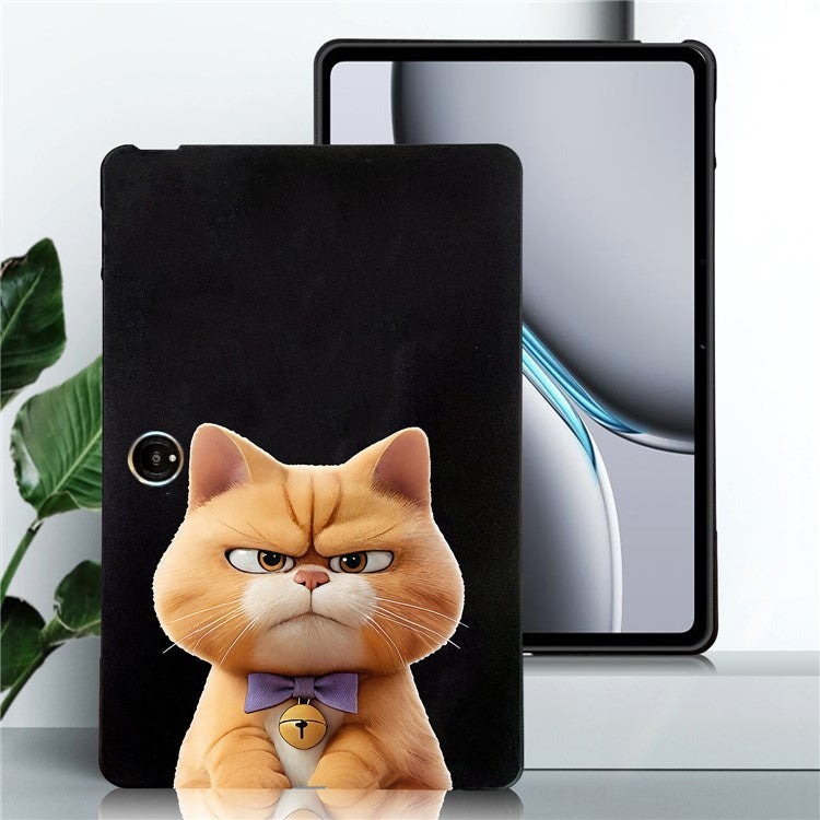 TPU Case For Oppo Pad Neo  /  Pad Air 2  /  OnePlus Pad Go Pattern Printing Slim Tablet Protective Cover - Garfield Cat