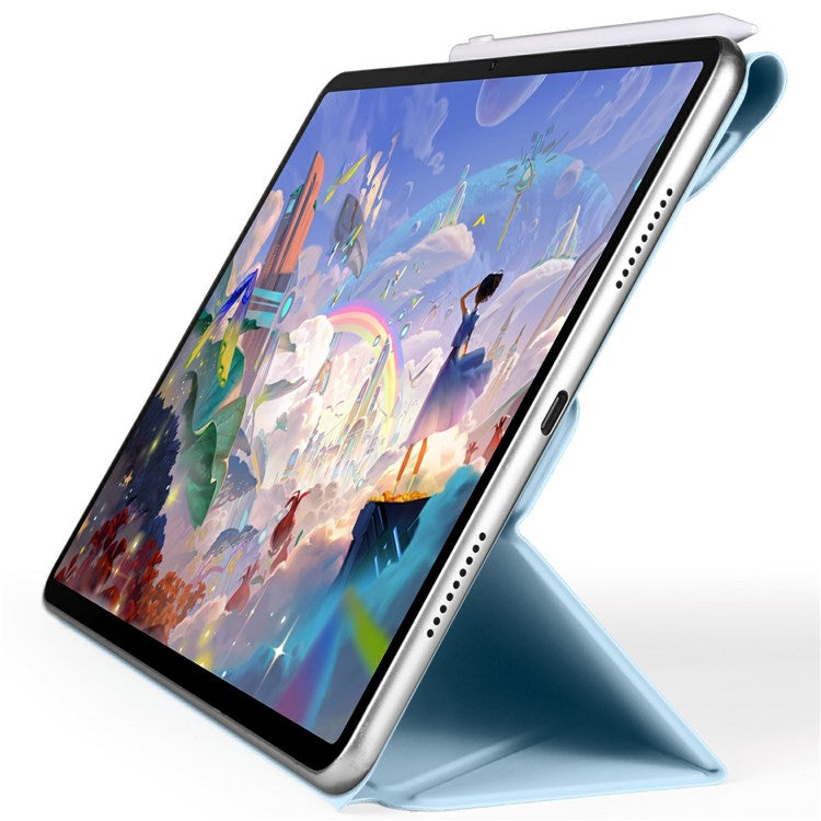 For Huawei MatePad 11.5 S Case PC + PU Leather Origami Stand Magnetic Tablet Cover - Baby Blue