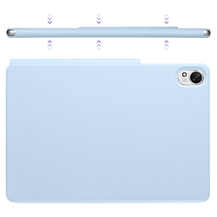 For Huawei MatePad 11.5 S Case PC + PU Leather Origami Stand Magnetic Tablet Cover - Baby Blue