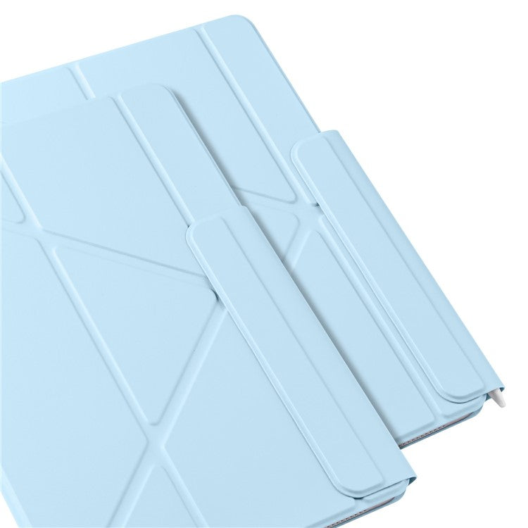 For Huawei MatePad 11.5 S Case PC + PU Leather Origami Stand Magnetic Tablet Cover - Baby Blue