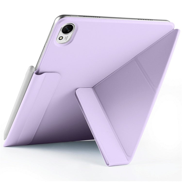 For Huawei MatePad 11.5 S Case PC + PU Leather Origami Stand Magnetic Tablet Cover - Purple