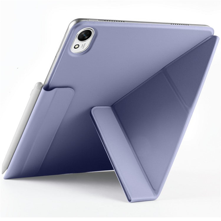 For Huawei MatePad 11.5 S Case PC + PU Leather Origami Stand Magnetic Tablet Cover - Lavender Purple