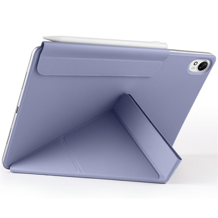 For Huawei MatePad 11.5 S Case PC + PU Leather Origami Stand Magnetic Tablet Cover - Lavender Purple