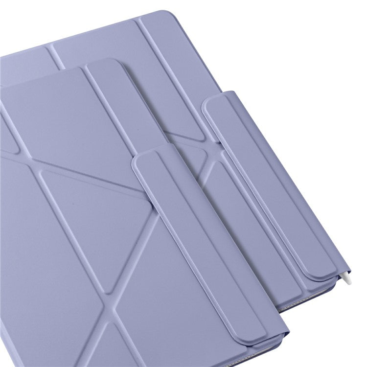 For Huawei MatePad 11.5 S Case PC + PU Leather Origami Stand Magnetic Tablet Cover - Lavender Purple