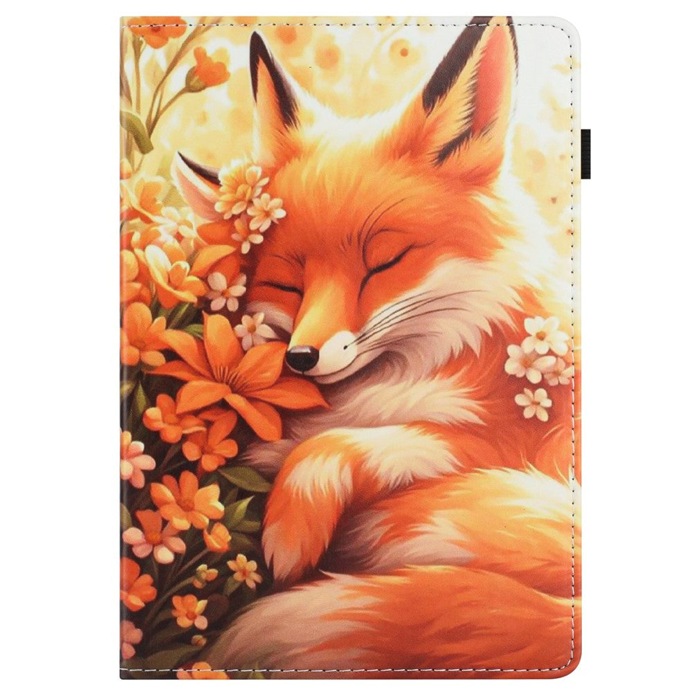 For Lenovo M10 Plus TB-X606F Case Pattern Leather Tablet Cover with Auto Sleep / Wake, Card Holder - Butterfly Reflection