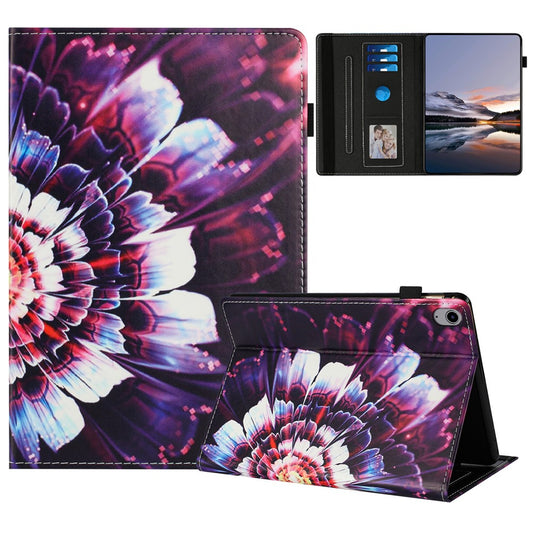 For Lenovo Tab P11 Gen 2 Case Pattern Leather Tablet Cover with Auto Sleep / Wake, Card Holder - Colorful Flowers
