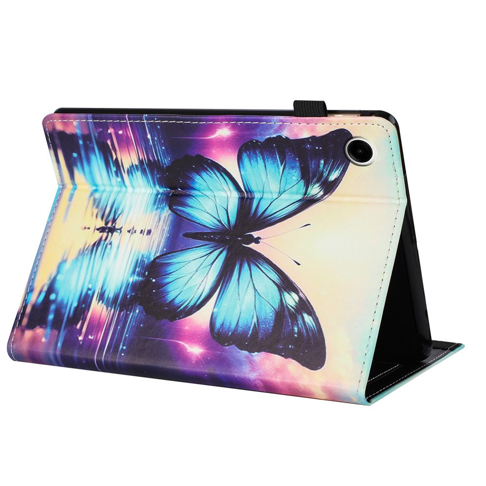 For Lenovo Tab M10 (Gen 3) Case Pattern Leather Tablet Cover with Auto Sleep / Wake, Card Holder - Butterfly Reflection