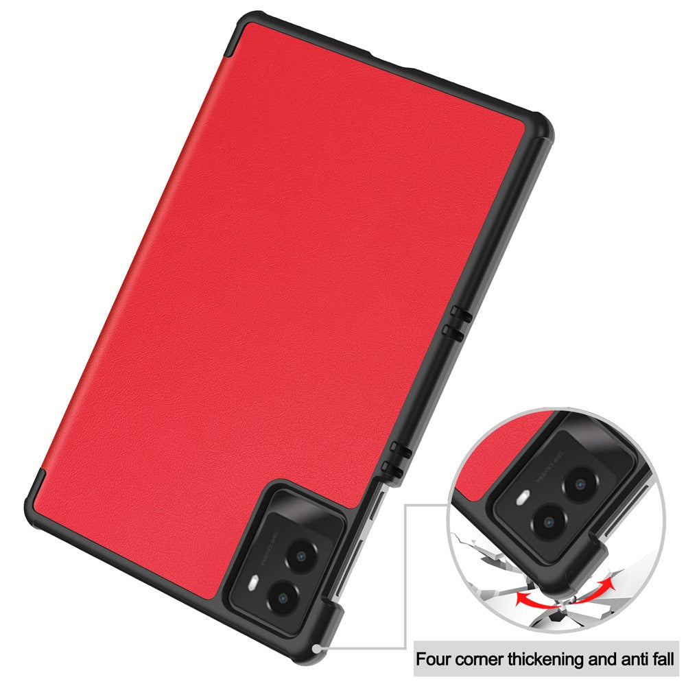 For Lenovo Legion Y700 (2025) Case Anti-Drop Leather Stand Tablet Cover - Red