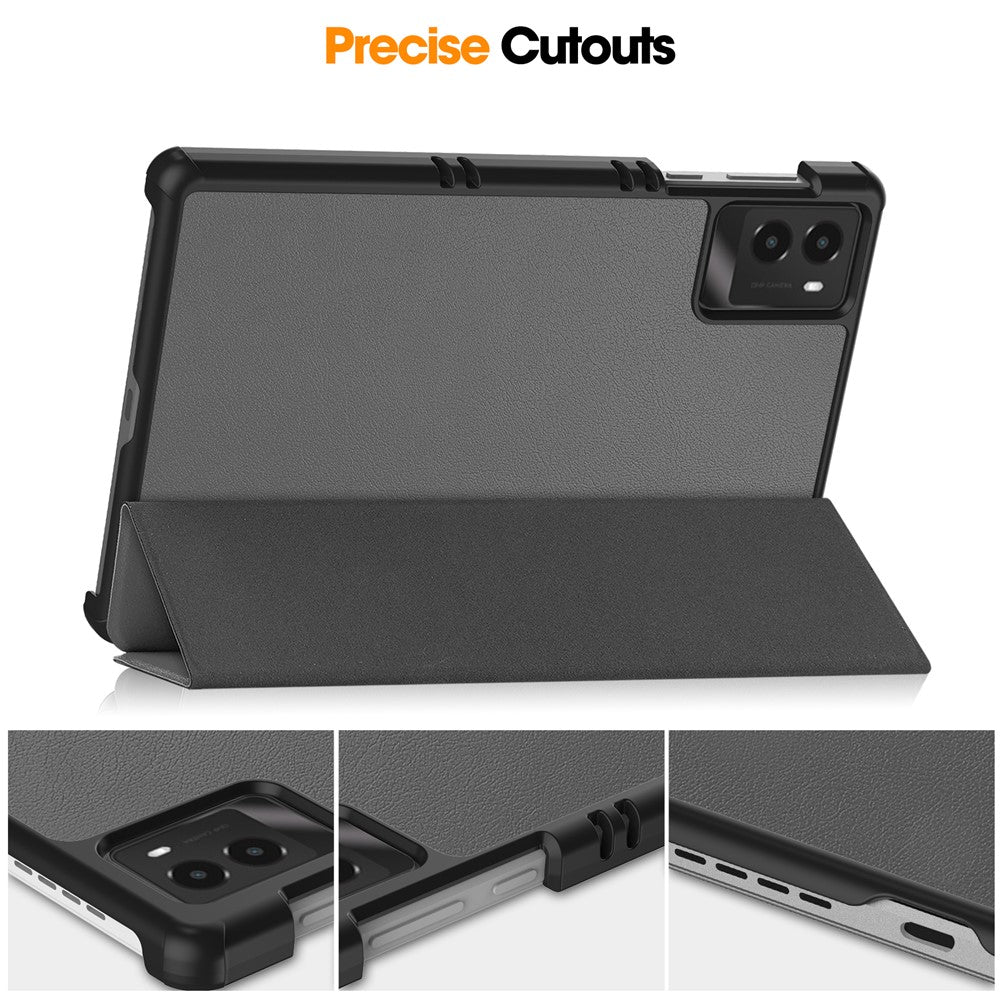 For Lenovo Legion Y700 (2025) Case Anti-Drop Leather Stand Tablet Cover - Grey