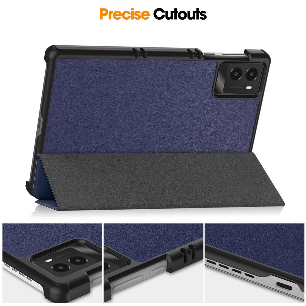 For Lenovo Legion Y700 (2025) Case Anti-Drop Leather Stand Tablet Cover - Dark Blue