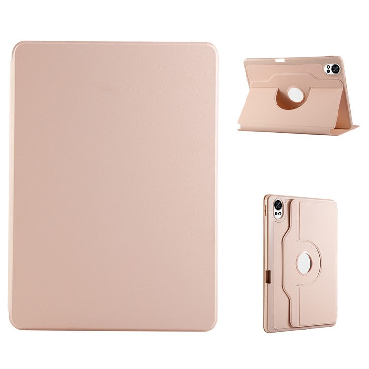 For Huawei MatePad Air (2024) Case Stand Leather Tablet Cover - Rose Gold