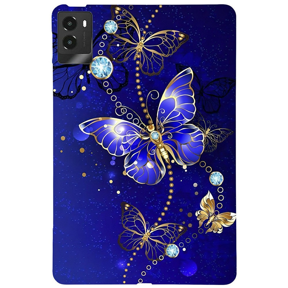 For Lenovo Legion Y700 (2025) TPU Case Pattern Printing Slim Tablet Protective Cover - Blue Butterfly