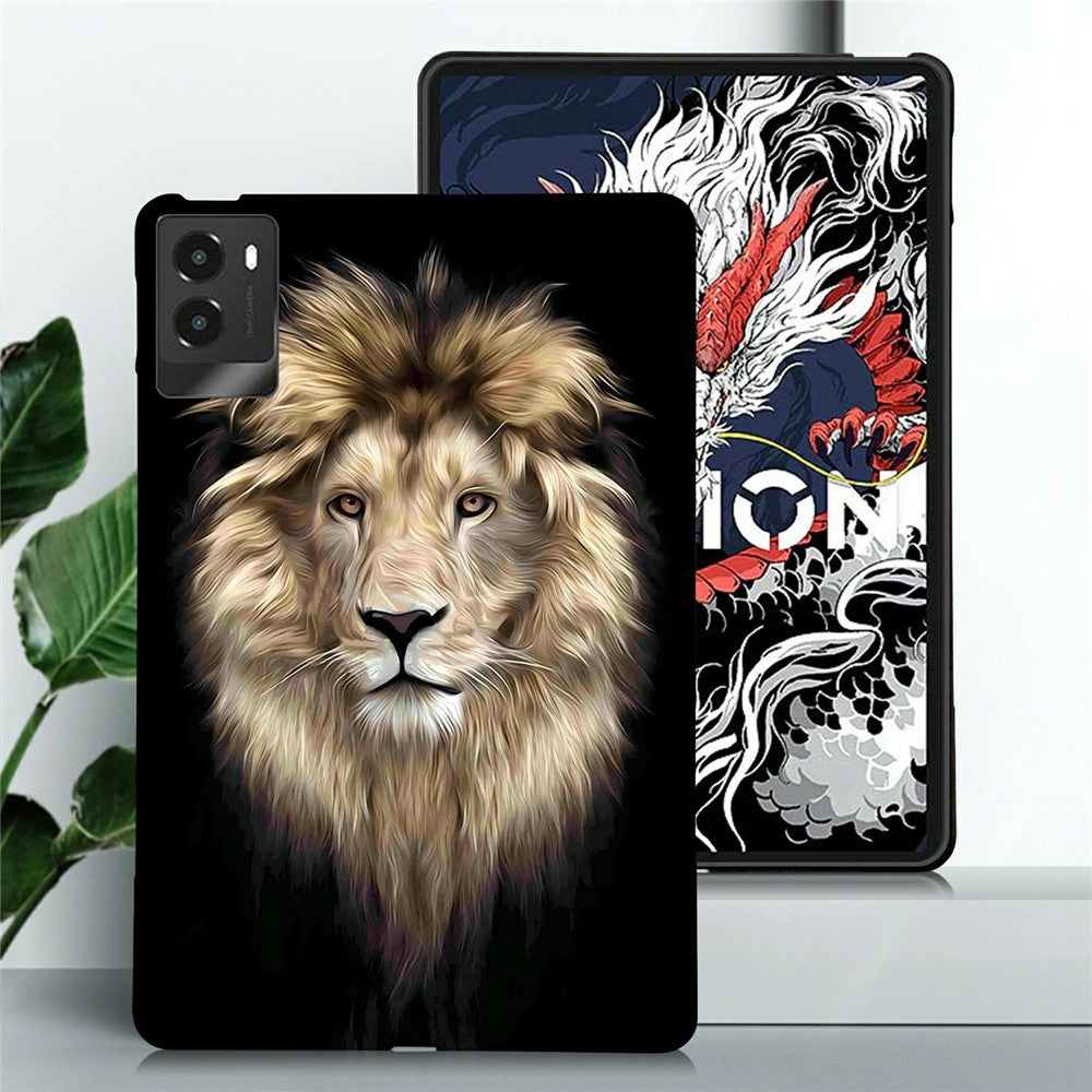 For Lenovo Legion Y700 (2025) TPU Case Pattern Printing Slim Tablet Protective Cover - Lion