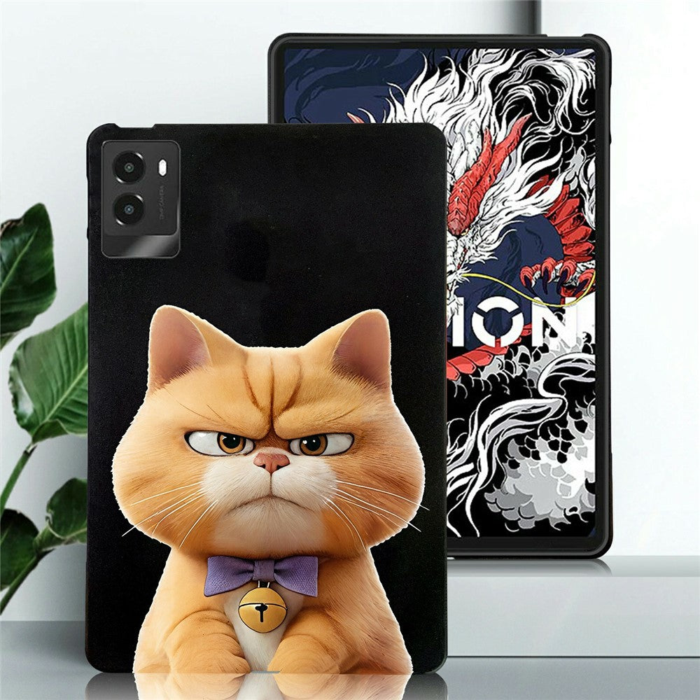 For Lenovo Legion Y700 (2025) Case Pattern Printing Slim TPU Tablet Protective Cover - Garfield Cat