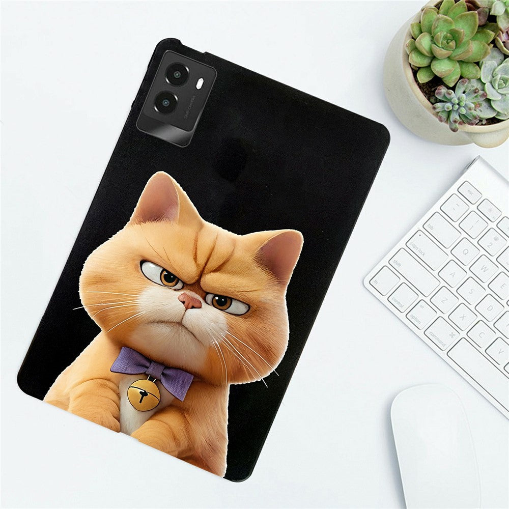 For Lenovo Legion Y700 (2025) Case Pattern Printing Slim TPU Tablet Protective Cover - Garfield Cat