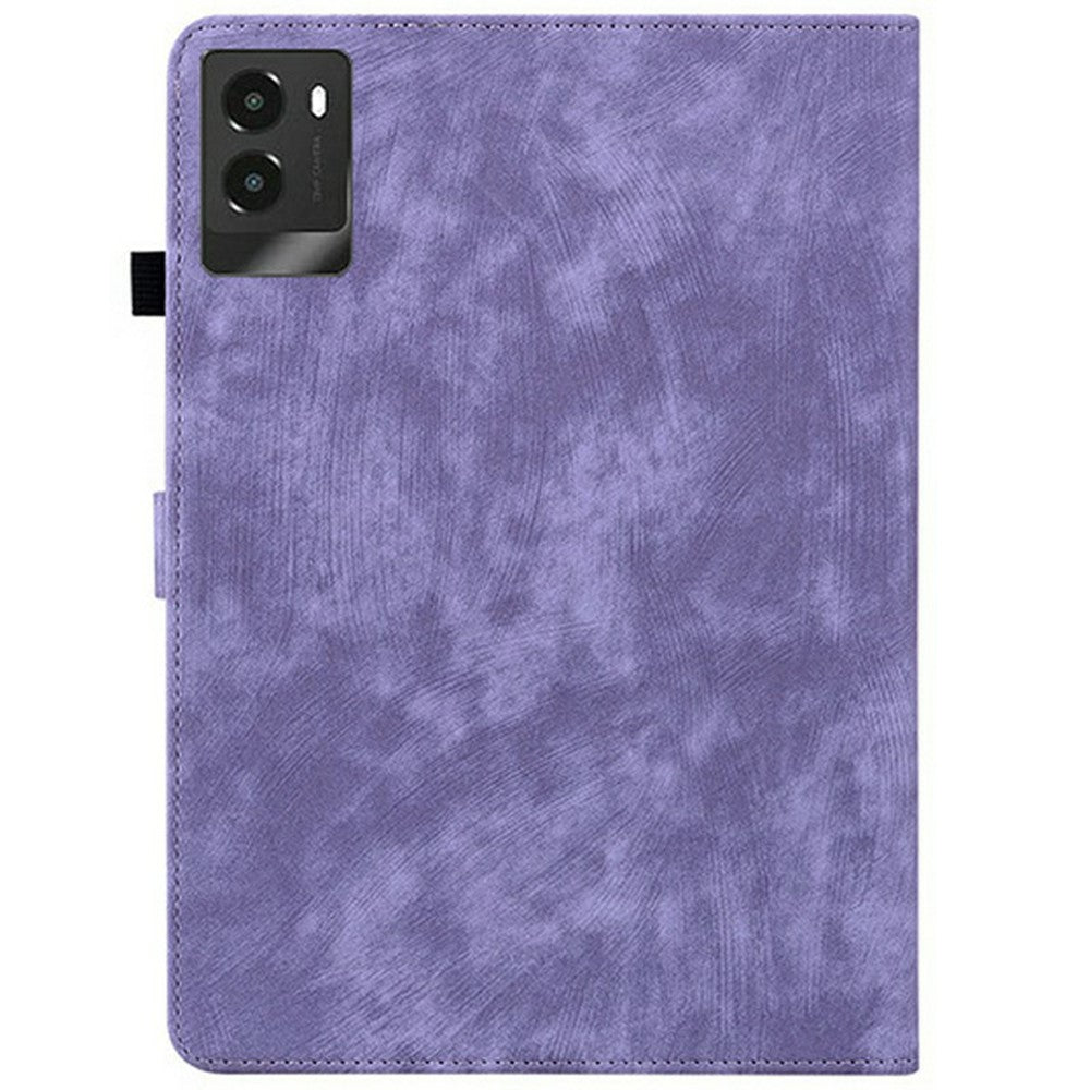 For Lenovo Legion Y700 (2025) Cases Tiger Imprint Anti-Scratch PU Leather Tablet Cover - Purple