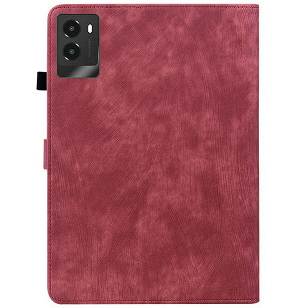 For Lenovo Legion Y700 (2025) Cases Tiger Imprint Anti-Scratch PU Leather Tablet Cover - Red