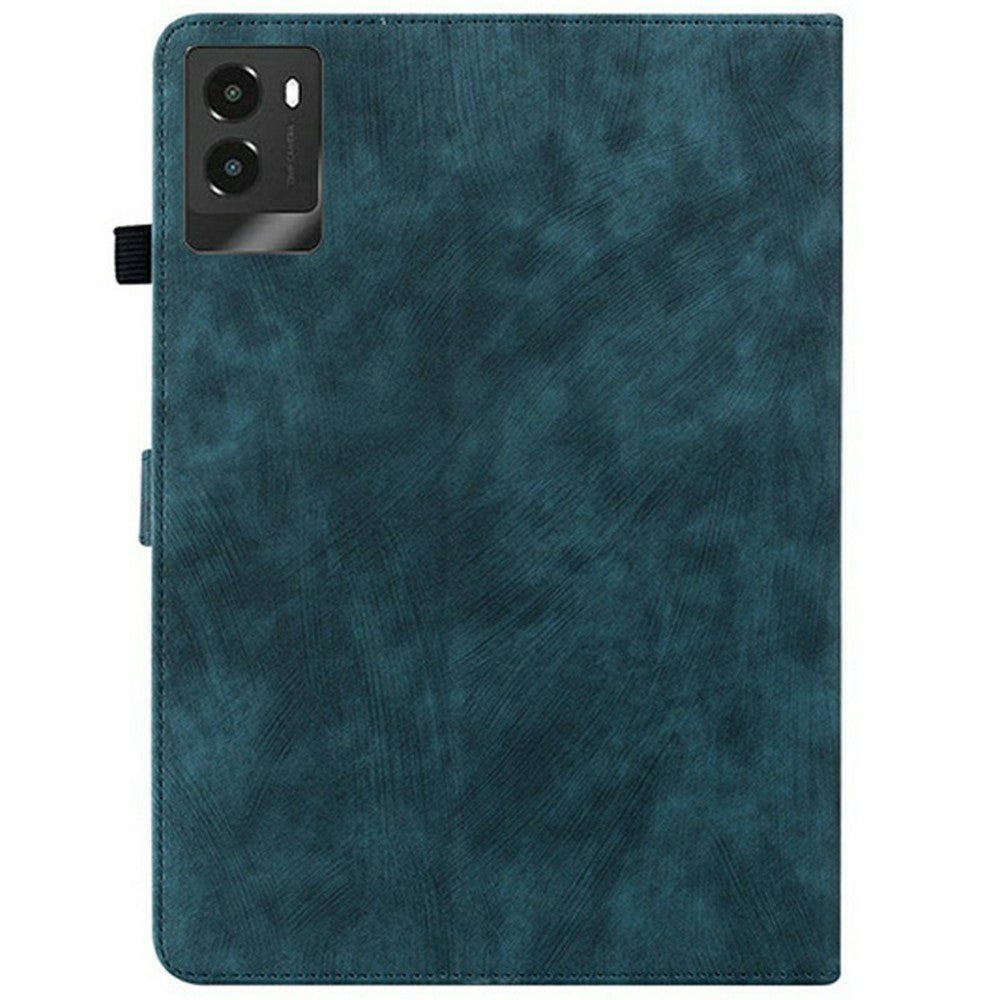 For Lenovo Legion Y700 (2025) Cases Tiger Imprint Anti-Scratch PU Leather Tablet Cover - Blue