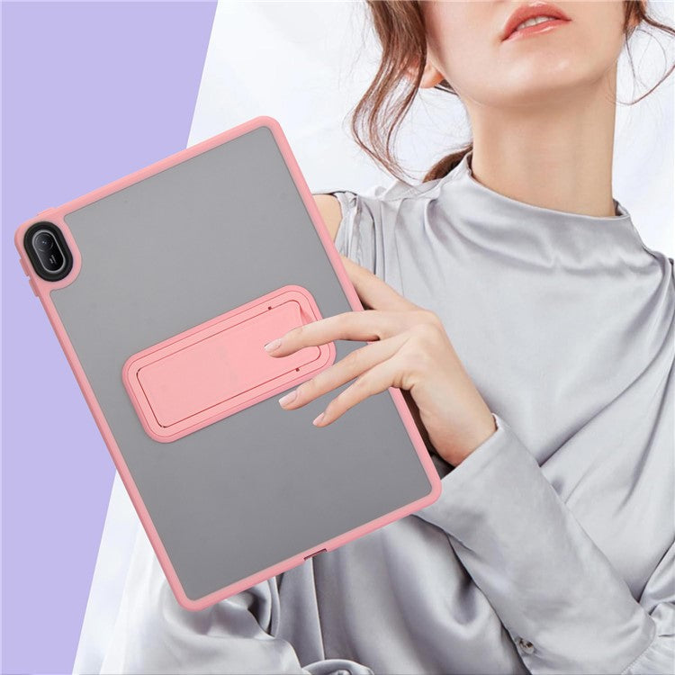 For Huawei MatePad SE 11 Case with Kickstand TPU + PC Skin-Touch Tablet Cover - Pink