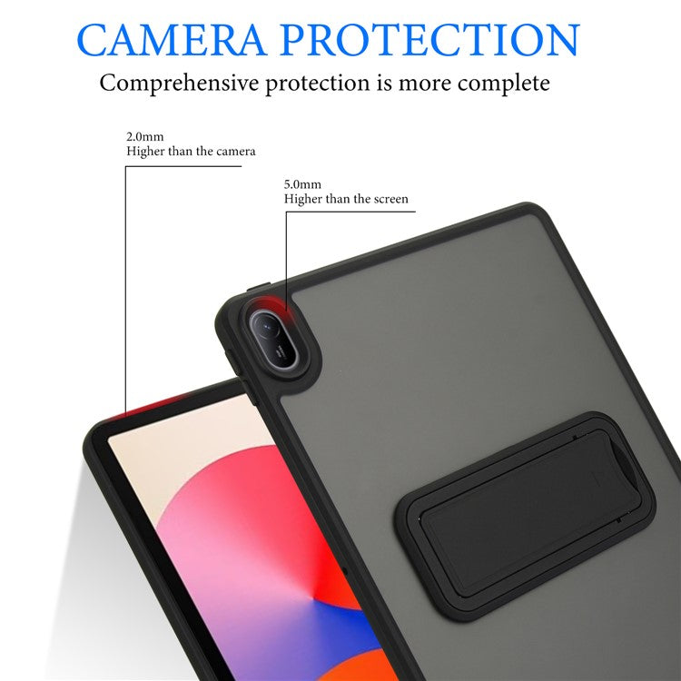 For Huawei MatePad SE 11 Case with Kickstand TPU + PC Skin-Touch Tablet Cover - Black