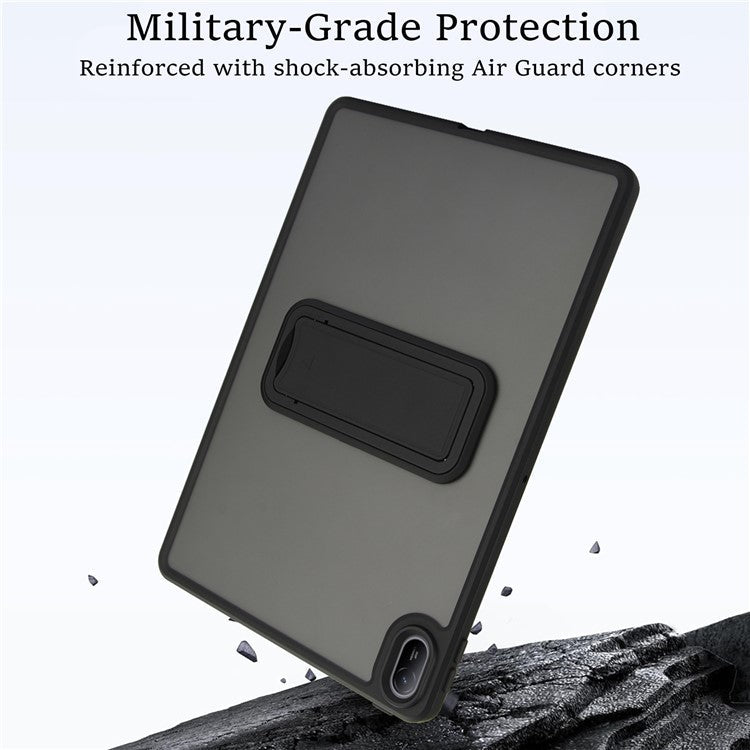 For Huawei MatePad SE 11 Case with Kickstand TPU + PC Skin-Touch Tablet Cover - Black