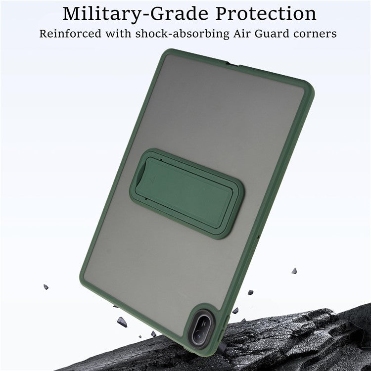 For Huawei MatePad SE 11 Case with Kickstand TPU + PC Skin-touch Tablet Cover - Green