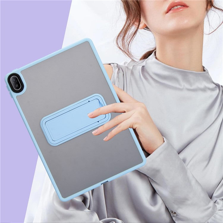 For Huawei MatePad SE 11 Case with Kickstand TPU + PC Skin-touch Tablet Cover - Baby Blue