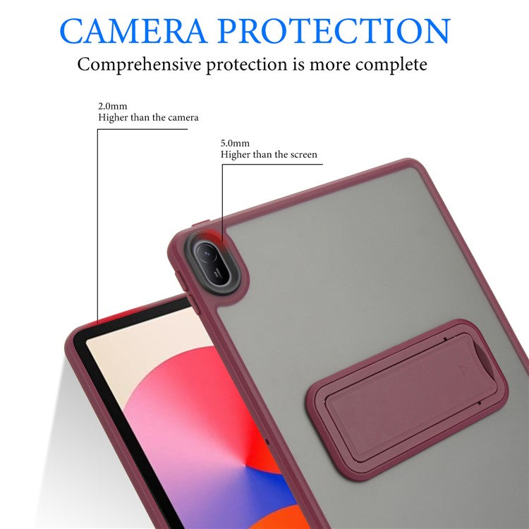 For Huawei MatePad SE 11 Case with Kickstand TPU + PC Skin-touch Tablet Cover - Wine Red